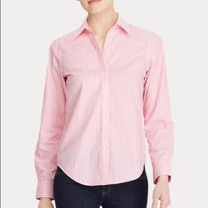Ralph Lauren Pink and White Dress Shirt